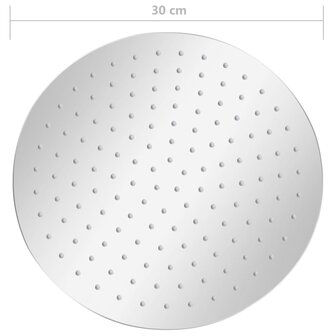 Regendouchekop rond 30 cm roestvrij staal 304 7