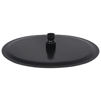 Regendouchekop rond 30 cm roestvrij staal zwart 4