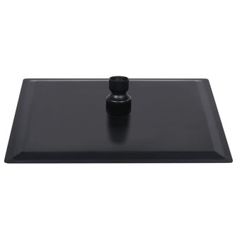 Regendouchekop vierkant 20x20 cm roestvrij staal zwart 4
