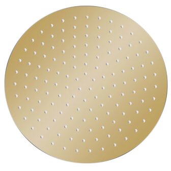 Regendouchekop rond 30 cm roestvrij staal goudkleurig 2
