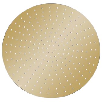 Regendouchekop rond 50 cm roestvrij staal goudkleurig 2