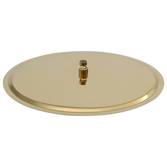 Regendouchekop rond 50 cm roestvrij staal goudkleurig 3