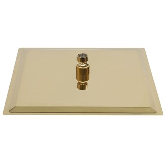 Regendouchekop vierkant 30x30 cm roestvrij staal goudkleurig 4