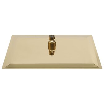 Regendouchekop vierkant 40x40 cm roestvrij staal goudkleurig 4