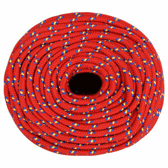 Boottouw 8 mm 25 m polypropyleen rood 3