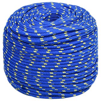 Boot touw 6 mm 50 m polypropyleen blauw 2