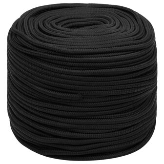 Boottouw 6 mm 50 m polypropeen zwart 2