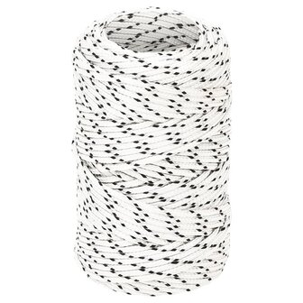 Boottouw gevlochten 2 mmx50 m polyester wit	 1