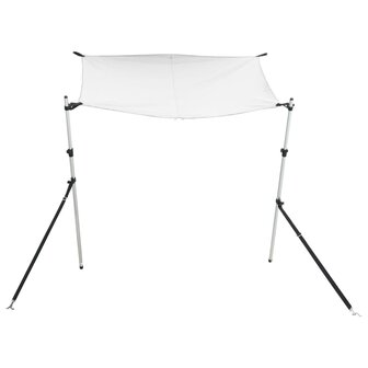 Schaduwdoek T-top 170x208x(115-183) cm wit 3