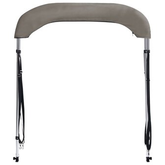 Biminitop 2 bogen 150x120x110 cm grijs 4
