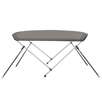 Biminitop 2 bogen 150x120x110 cm grijs 5