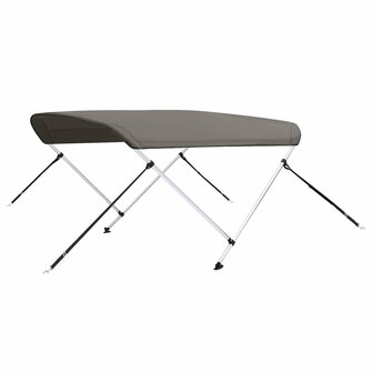 Biminitop 2 bogen 150x120x110 cm grijs 6