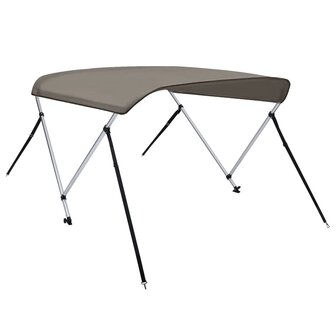 Biminitop 2 bogen 180x130x110 cm grijs 2