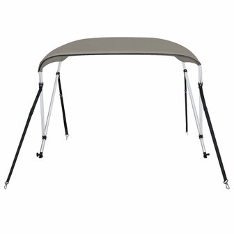Biminitop 2 bogen 180x130x110 cm grijs 3