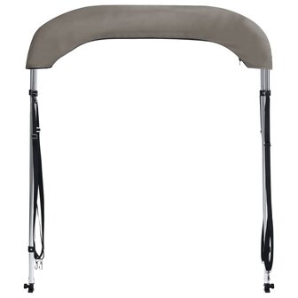 Biminitop 2 bogen 180x130x110 cm grijs 4
