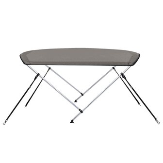 Biminitop 2 bogen 180x150x110 cm grijs 5