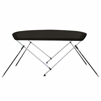 Biminitop 2 bogen 180x130x110 cm zwart 5