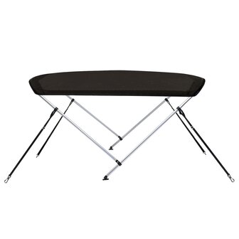 Biminitop 2 bogen 180x150x110 cm zwart 5
