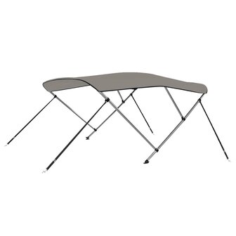 Biminitop 3 bogen 183x140x137 cm grijs 6