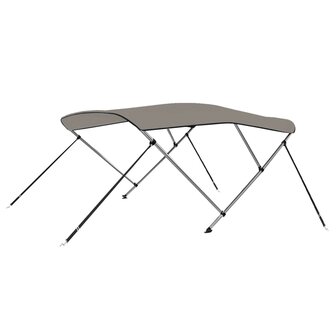 Biminitop 3 bogen 183x180x137 cm grijs 6