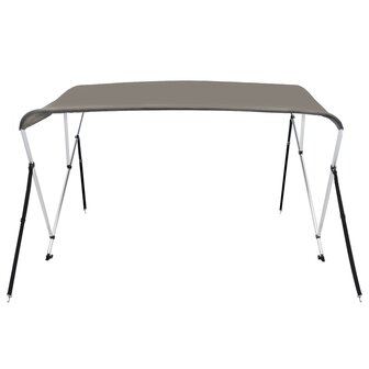 Biminitop 3 bogen 183x196x137 cm grijs 3