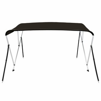 Biminitop 3 bogen 183x160x137 cm zwart 3
