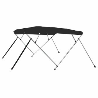 Biminitop 4 bogen 243x244x137 cm zwart 2