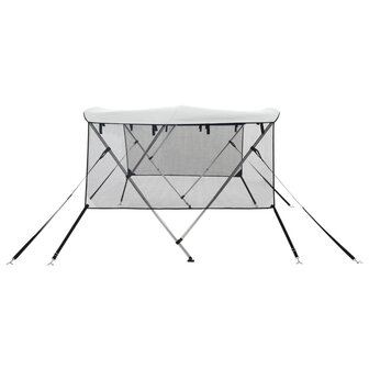Biminitop 3 bogen met mesh zijwanden 183x(170-182)x137 cm 7