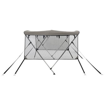 Biminitop 3 bogen met mesh zijwanden 183x(154-167)x137 cm 7