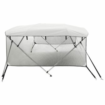 Biminitop 4 bogen met mesh zijwanden 243x(185-198)x137 cm 7