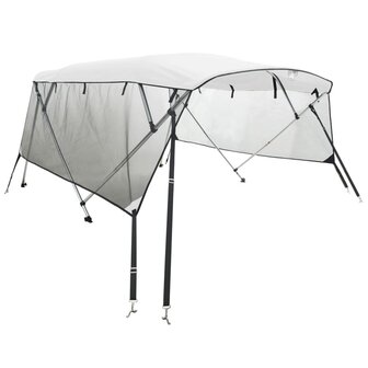 Biminitop 4 bogen met mesh zijwanden 243x(230-244)x137 cm 2