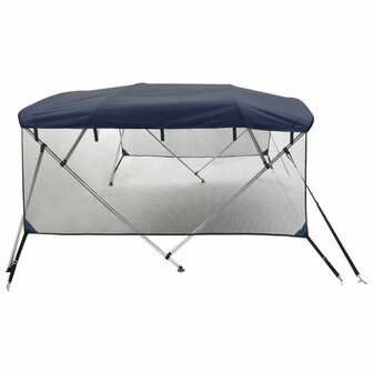 Biminitop 4 bogen met mesh zijwanden 243x(170-182)x137 cm 7