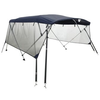 Biminitop 4 bogen met mesh zijwanden 243x(200-213)x137 cm 2