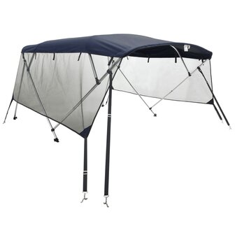 Biminitop 4 bogen met mesh zijwanden 243x(230-244)x137 cm 2