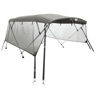 Biminitop 4 bogen met mesh zijwanden 243x(170-182)x137 cm 2