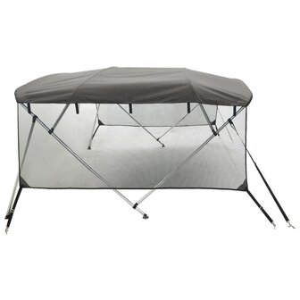 Biminitop 4 bogen met mesh zijwanden 243x(170-182)x137 cm 7