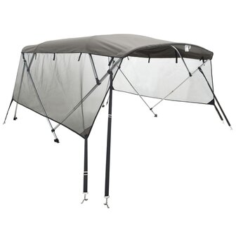 Biminitop 4 bogen met mesh zijwanden 243x(185-198)x137 cm 2
