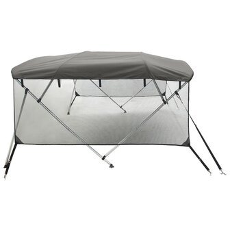 Biminitop 4 bogen met mesh zijwanden 243x(200-213)x137 cm 7