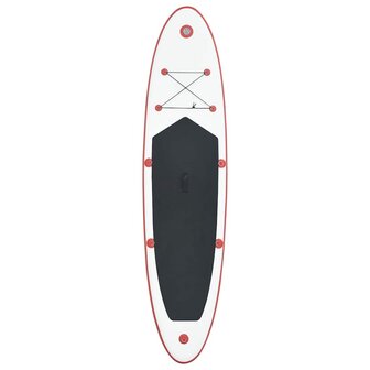 Stand Up Paddleboardset opblaasbaar rood en wit  3
