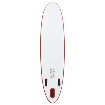 Stand Up Paddleboardset opblaasbaar rood en wit  4