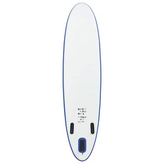 Stand-up paddleboard opblaasbaar blauw en wit 4