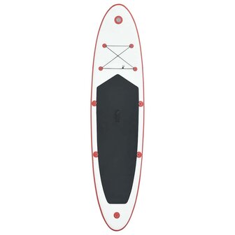 Stand Up Paddleboardset opblaasbaar rood en wit 3