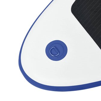 Stand-up paddleboard opblaasbaar met zeilset blauw en wit 8