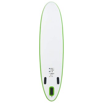 Stand-up paddleboard opblaasbaar groen en wit 4
