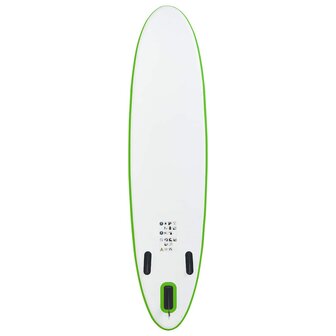 Stand Up Paddleboardset opblaasbaar groen en wit 3