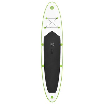 Stand Up Paddleboard opblaasbaar met zeilset groen en wit 6