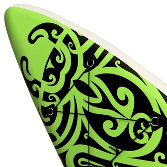 Stand Up Paddleboardset opblaasbaar 366x76x15 cm groen 9