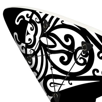 Stand Up Paddleboardset opblaasbaar 320x76x15 cm zwart 6