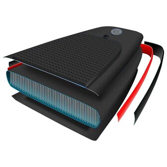 Stand Up Paddleboardset opblaasbaar 320x76x15 cm zwart 8