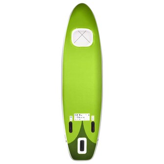 Stand Up Paddleboardset opblaasbaar 300x76x10 cm groen 4